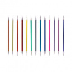 Спицы чулочные "Zing" 15см, KnitPro, цветные