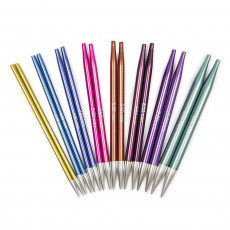 Спицы укороченные съёмные "Zing", KnitPro, цветные