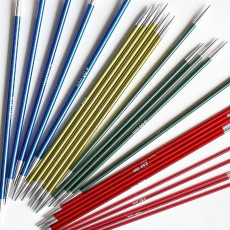Спицы чулочные "Zing" 20см, KnitPro, цветные