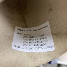 PARIS Silvedd 25% кидмохер 25% бэби альпака 25% меринос 25% па 1000м/100г